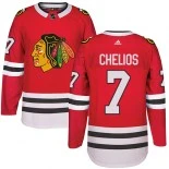 Chris Chelios Chicago Blackhawks #7 Red Home Adidas Authentic Jersey