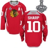 Chicago Blackhawks #10 Practice Patrick Sharp Premier Red With 2015 Stanley Cup Finals Patch Jersey Sale Size 48/M|50/L|52/XL|54/XXL|56/XXXL