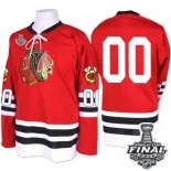 Chicago Blackhawks Mitchell and Ness #00 1960-61 Throwback Clark Griswold Premier Red With 2015 Stanley Cup Finals Patch Jersey Sale Size 48/M|50/L|52/XL|54/XXL|56/XXXL