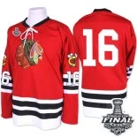 Chicago Blackhawks Mitchell and Ness #16 1960-61 Throwback Marcus Kruger Premier Red With 2015 Stanley Cup Finals Patch Jersey Sale Size 48/M|50/L|52/XL|54/XXL|56/XXXL