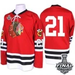Chicago Blackhawks Mitchell and Ness #21 1960-61 Throwback Stan Mikita Authentic Red With 2015 Stanley Cup Finals Patch Jersey Sale Size 48/M|50/L|52/XL|54/XXL|56/XXXL