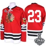 Chicago Blackhawks Mitchell and Ness #23 1960-61 Throwback Kris Versteeg Premier Red With 2015 Stanley Cup Finals Patch Jersey Sale Size 48/M|50/L|52/XL|54/XXL|56/XXXL