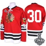 Chicago Blackhawks Mitchell and Ness #30 1960-61 Throwback ED Belfour Premier Red With 2015 Stanley Cup Finals Patch Jersey Sale Size 48/M|50/L|52/XL|54/XXL|56/XXXL