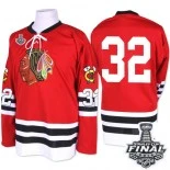 Chicago Blackhawks Mitchell and Ness #32 1960-61 Throwback Michal Rozsival Authentic Red With 2015 Stanley Cup Finals Patch Jersey Sale Size 48/M|50/L|52/XL|54/XXL|56/XXXL