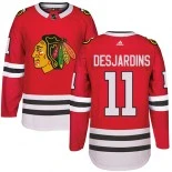 Andrew Desjardins Chicago Blackhawks #11 Red Home Adidas Premier Jersey