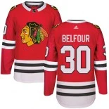ED Belfour Chicago Blackhawks #30 Red Home Adidas Authentic Jersey