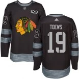 Jonathan Toews Black Chicago Blackhawks #19 1917-2017 100th Anniversary Adidas Authentic Jersey