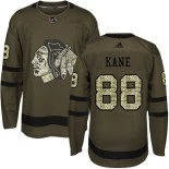 Kid's Patrick Kane Green Chicago Blackhawks #88 Salute to Service Adidas Authentic Jersey