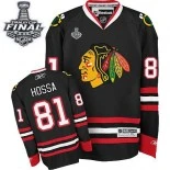 Chicago Blackhawks #81 Marian Hossa Authentic Black With 2015 Stanley Cup Finals Patch Jersey Sale Size 48/M|50/L|52/XL|54/XXL|56/XXXL