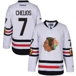 Kid's Chris Chelios White Chicago Blackhawks #7 2017 Winter Classic Authentic Jersey