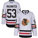 Kid's Brandon Mashinter White Chicago Blackhawks #53 2017 Winter Classic Authentic Jersey