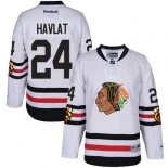 Kid's Martin Havlat White Chicago Blackhawks #24 2017 Winter Classic Premier Jersey