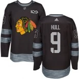 Bobby Hull Black Chicago Blackhawks #9 1917-2017 100th Anniversary Adidas Premier Jersey