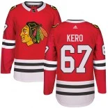 Tanner Kero Chicago Blackhawks #67 Red Home Adidas Premier Jersey