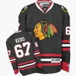 Tanner Kero Black Chicago Blackhawks #67 Third Authentic Jersey