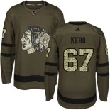 Kid's Tanner Kero Green Chicago Blackhawks #67 Salute to Service Adidas Premier Jersey