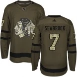 Brent Seabrook Green Chicago Blackhawks #7 Salute to Service Adidas Premier Jersey