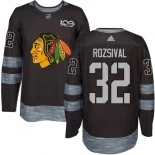 Michal Rozsival Black Chicago Blackhawks #32 1917-2017 100th Anniversary Adidas Authentic Jersey