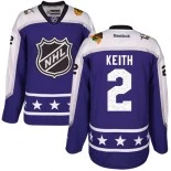 Kid's Duncan Keith Purple Chicago Blackhawks #2 Central Division 2017 All-Star Premier Jersey