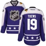 Women's Jonathan Toews Purple Chicago Blackhawks #19 Central Division 2017 All-Star Premier Jersey