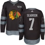 Brent Seabrook Black Chicago Blackhawks #7 1917-2017 100th Anniversary Adidas Premier Jersey