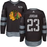 Michael Jordan Black Chicago Blackhawks #23 1917-2017 100th Anniversary Adidas Premier Jersey