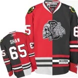 Andrew Shaw Authentic Jersey Red Black Skull Split Fashion
