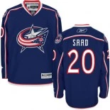 Columbus Blue Jackets #20 Brandon Saad Premier Home Navy Blue Jersey - Blackhawks Player Jersey