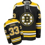 Boston Bruins #33 Zdeno Chara Authentic Home Black Jersey - Blackhawks Player Jersey
