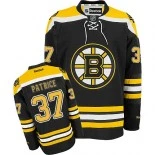 Boston Bruins #37 Patrice Bergeron Authentic Home Black Jersey - Blackhawks Player Jersey