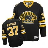 Boston Bruins #37 Patrice Bergeron Authentic Third Black Jersey - Blackhawks Player Jersey