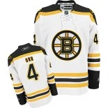 Boston Bruins #4 Bobby Orr Premier Away White Jersey - Blackhawks Player Jersey