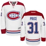 Montreal Canadiens #31 Carey Price Authentic Away White Jersey - Blackhawks Player Jersey