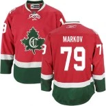 Montreal Canadiens #79 Andrei Markov Premier Third Red New CD Jersey - Blackhawks Player Jersey