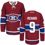 Montreal Canadiens #9 Maurice Richard Authentic Home Red Jersey - Blackhawks Player Jersey