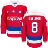 Washington Capitals #8 Alex Ovechkin Authentic Third Red Jersey - Blackhawks Player Jersey