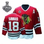 Denis Savard Authentic Red Throwback With 2013 Stanley Cup Finals Patch Jersey Size S|M|L|XL|XXL|XXXL|XXXXL