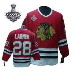 Steve Larmer Authentic Red Throwback With 2013 Stanley Cup Finals Patch Jersey Size S|M|L|XL|XXL|XXXL|XXXXL