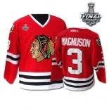 Keith Magnuson Premier Red Throwback With 2013 Stanley Cup Finals Patch Jersey Size S|M|L|XL|XXL|XXXL|XXXXL