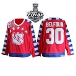 ED Belfour Red Throwback With 75TH Patch Authentic With 2013 Stanley Cup Finals Patch Jersey Size S|M|L|XL|XXL|XXXL|XXXXL