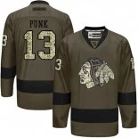 Chicago Blackhawks CM Punk #13 Green Camo Player Jersey Sale Size 48/M|50/L|52/XL|54/XXL|56/XXXL