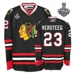 #23 Kris Versteeg Authentic Black Jersey With 2013 Stanley Cup Finals Size 48/M|50/L|52/XL|54/XXL|56/XXXL