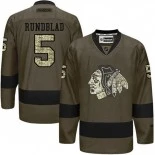 Chicago Blackhawks David Rundblad #5 Green Camo Player Jersey Sale Size 48/M|50/L|52/XL|54/XXL|56/XXXL