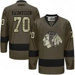 Chicago Blackhawks Dennis Rasmussen #70 Green Camo Player Jersey Sale Size 48/M|50/L|52/XL|54/XXL|56/XXXL