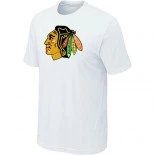Chicago Blackhawks Big - Tall Logo White T-Shirt Jersey Shop Online Sale XS|S|M|L|XL|XXL|XXXL