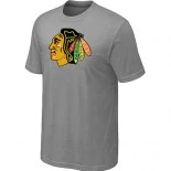 Chicago Blackhawks Logo Light Grey T-Shirt Jersey Shop Online Sale XS|S|M|L|XL|XXL|XXXL