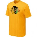 Chicago Blackhawks Logo Yellow T-Shirt Jersey Shop Online Sale XS|S|M|L|XL|XXL|XXXL