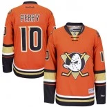 Anaheim Ducks #10 Corey Perry Authentic Third Orange Jersey - Blackhawks Player Jersey