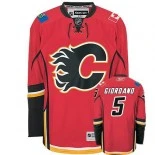 Calgary Flames #5 Mark Giordano Premier Home Red Jersey - Blackhawks Player Jersey