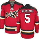 Calgary Flames #5 Mark Giordano Authentic New Third Red Jersey - Blackhawks Player Jersey